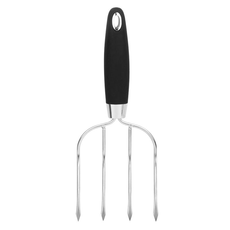 Furculă groasă din oțel inoxidabil pentru frigere: pui, curcan, pulpă de miel, grătar, frigărui, steak, miel fript, rață prăjită