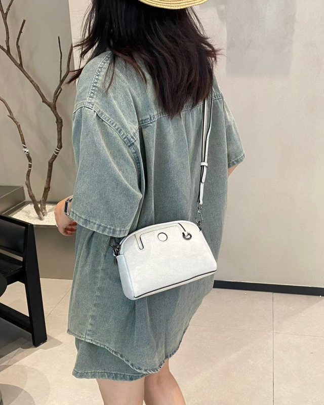 Ženska torbica od prave kože s pretincem za novac i džepom za telefon, Mahjong stil, koža prve klase, mini crossbody torba, 2025