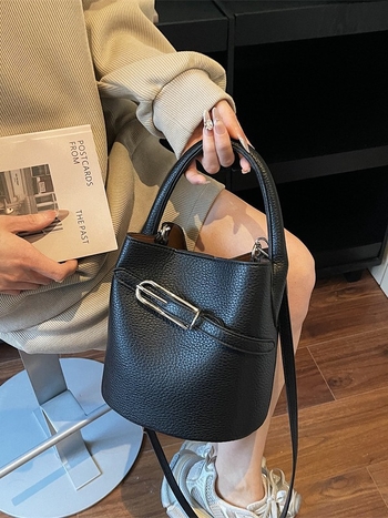 PU bucket torba za žene, velika kapaciteta, pogodna za svakodnevnu upotrebu — ručna, na rame ili crossbody
