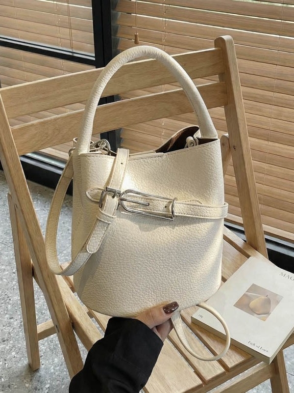PU bucket torba za žene, velika kapaciteta, pogodna za svakodnevnu upotrebu — ručna, na rame ili crossbody