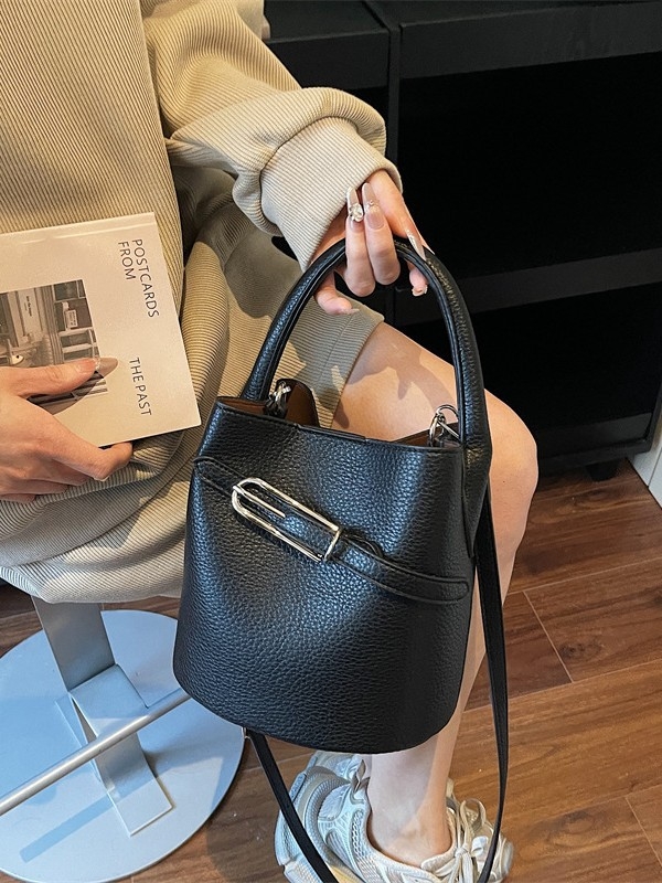 PU bucket torba za žene, velika kapaciteta, pogodna za svakodnevnu upotrebu — ručna, na rame ili crossbody