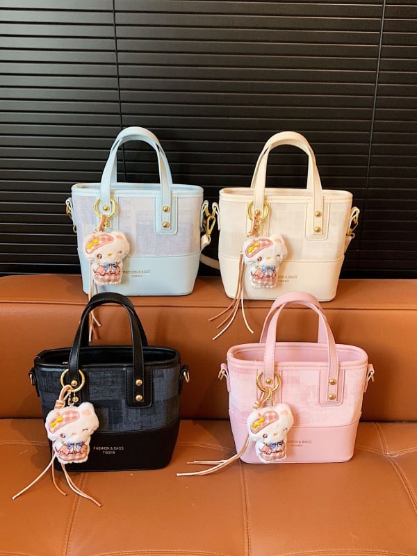 2026 nova retro torbica za ramena od PU kože, elegantna bucket torba za žene, svestran crossbody stil
