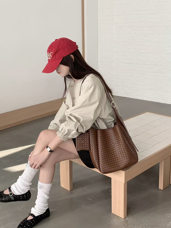 Ženska torba Multi-fruit, PU tote velike kapacitete, korejskog stila, crossbody preko ramena, 2026 novi model