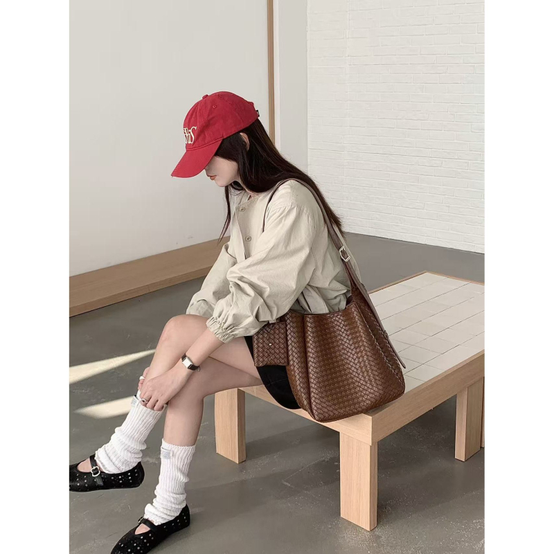 Ženska torba Multi-fruit, PU tote velike kapacitete, korejskog stila, crossbody preko ramena, 2026 novi model