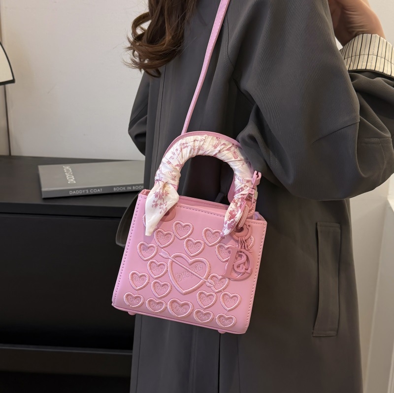 Ženska torbica s bogatom vezom u obliku srca, Diana torba, vrhunski crossbody, svestrana modna torba za svakodnevicu