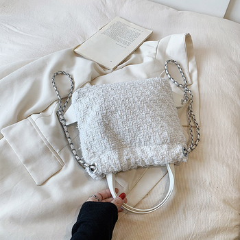 Ženska PU bucket torbica velikog kapaciteta, model 2024, svakodnevna upotreba, crossbody s lancem