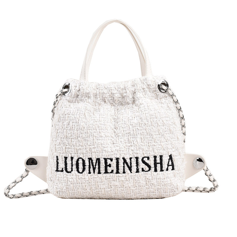 Ženska PU bucket torbica velikog kapaciteta, model 2024, svakodnevna upotreba, crossbody s lancem