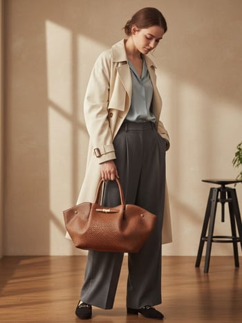 Ženska tote torba s krilima, velika kapaciteta, moderan retro minimalistički dizajn za svakodnevnu upotrebu