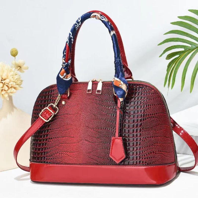 PU ženska torbica u obliku školjke, velikog kapaciteta, torba s ručkom i naramenicom ili crossbody remenom