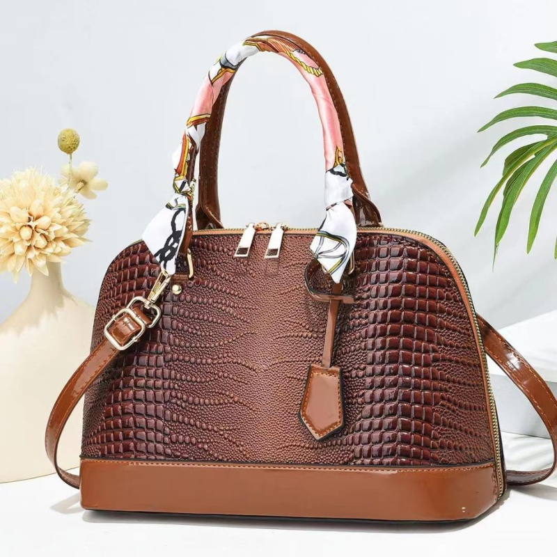 PU ženska torbica u obliku školjke, velikog kapaciteta, torba s ručkom i naramenicom ili crossbody remenom
