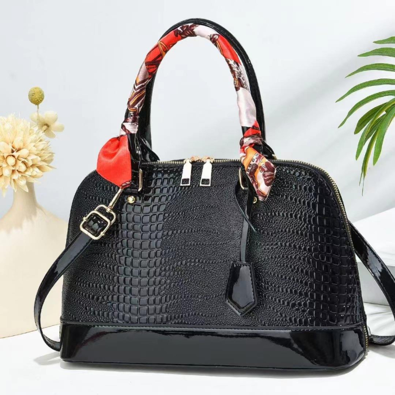 PU ženska torbica u obliku školjke, velikog kapaciteta, torba s ručkom i naramenicom ili crossbody remenom