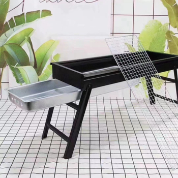 Grill BBQ portabil pentru exterior, din oțel inoxidabil ultra-gros, set complet de unelte pentru familie și sârmă din oțel inoxidabil