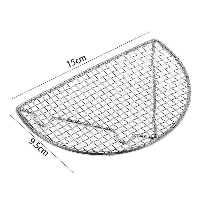 Grătar circular din oțel inoxidabil, cu picioare, pentru grătar cu cărbune, accesoriu pentru ceai