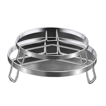 Raft de aburi din oțel inoxidabil pentru uz casnic – raft universal pentru abur pentru chifle, tigăi și oală sub presiune