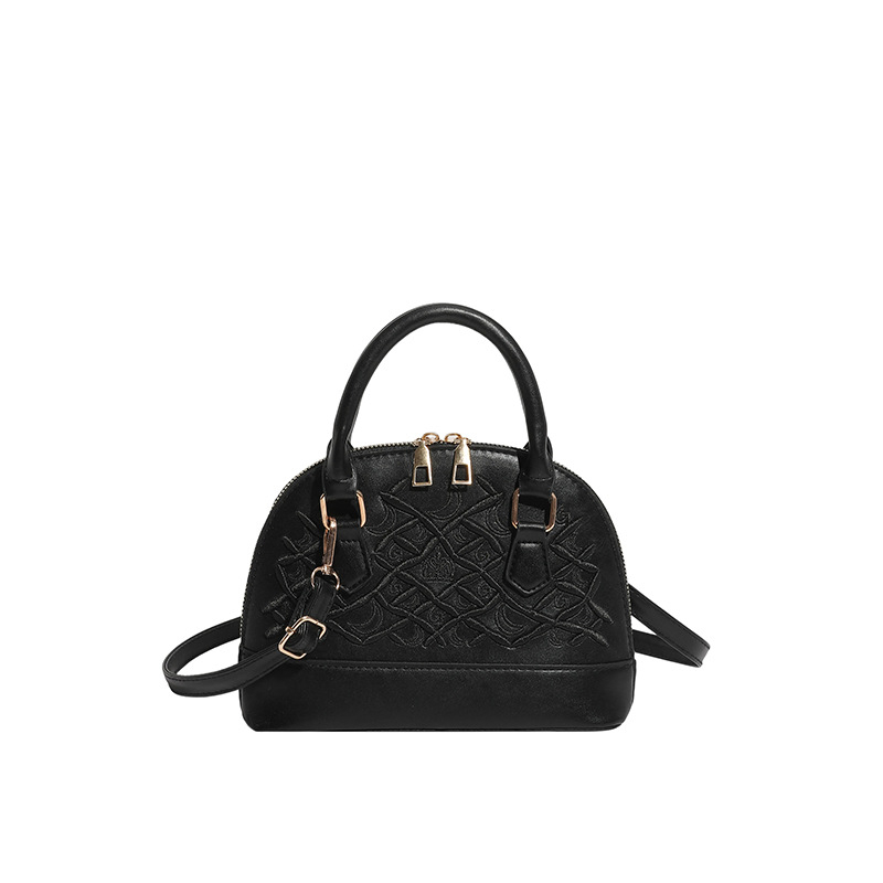Gu Liang Jiji ženska torbica za kumstvo, oblik školjke, elegantna izvezenost, dijamantni quilt uzorak, crossbody preko ramena