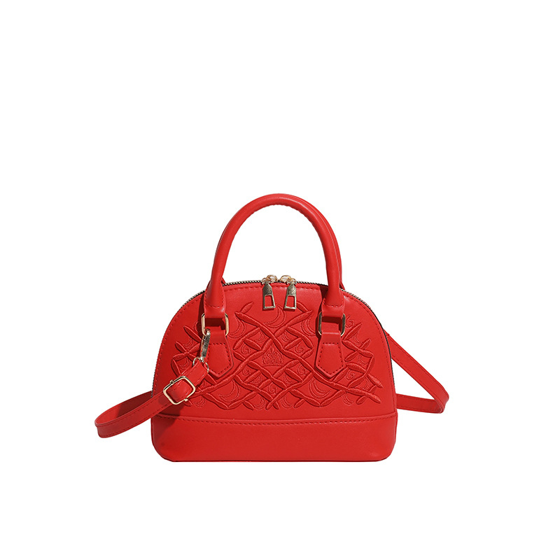 Gu Liang Jiji ženska torbica za kumstvo, oblik školjke, elegantna izvezenost, dijamantni quilt uzorak, crossbody preko ramena