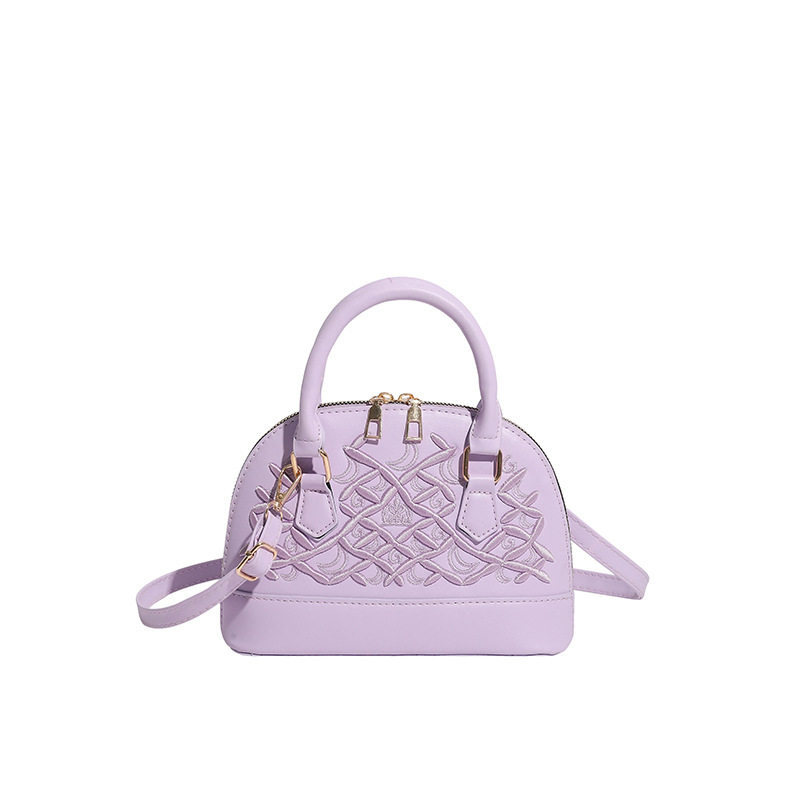 Gu Liang Jiji ženska torbica za kumstvo, oblik školjke, elegantna izvezenost, dijamantni quilt uzorak, crossbody preko ramena