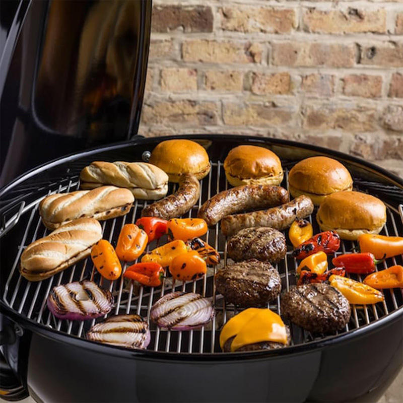 Grilă circulară pentru camping, portabilă și pliabilă