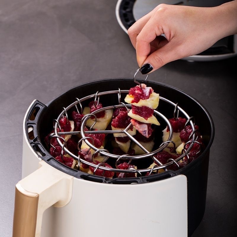 Grill vertical din oțel inoxidabil pentru uz casnic, cu 19 frigărui, ideal pentru grătar în aer liber