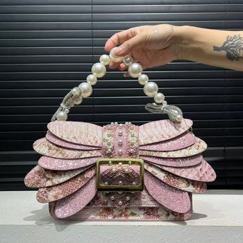 Ženska torbica s krilima, elegantna večernja crossbody torbica