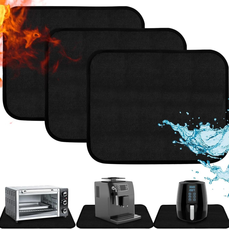 Plaçă din silicon rezistentă la temperaturi pentru bucătărie, protecție antiarși pentru air fryer, potrivită pentru bar și masă, ignifugă și rezistentă la temperaturi înalte