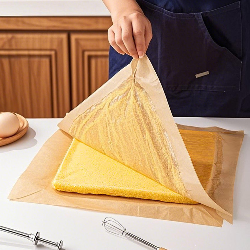 Hârtie de copt pătrată de 28 cm, absorbantă la ulei, cu strat de silicon, calitate alimentară, de unică folosință