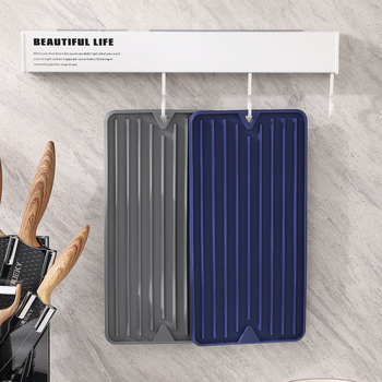 Covoraș din silicon pentru uscare în bucătărie, stil modern american minimalist, pentru veselă și ustensile la grătar, impermeabil și rezistent la ulei, covoraș pentru masă și bar.