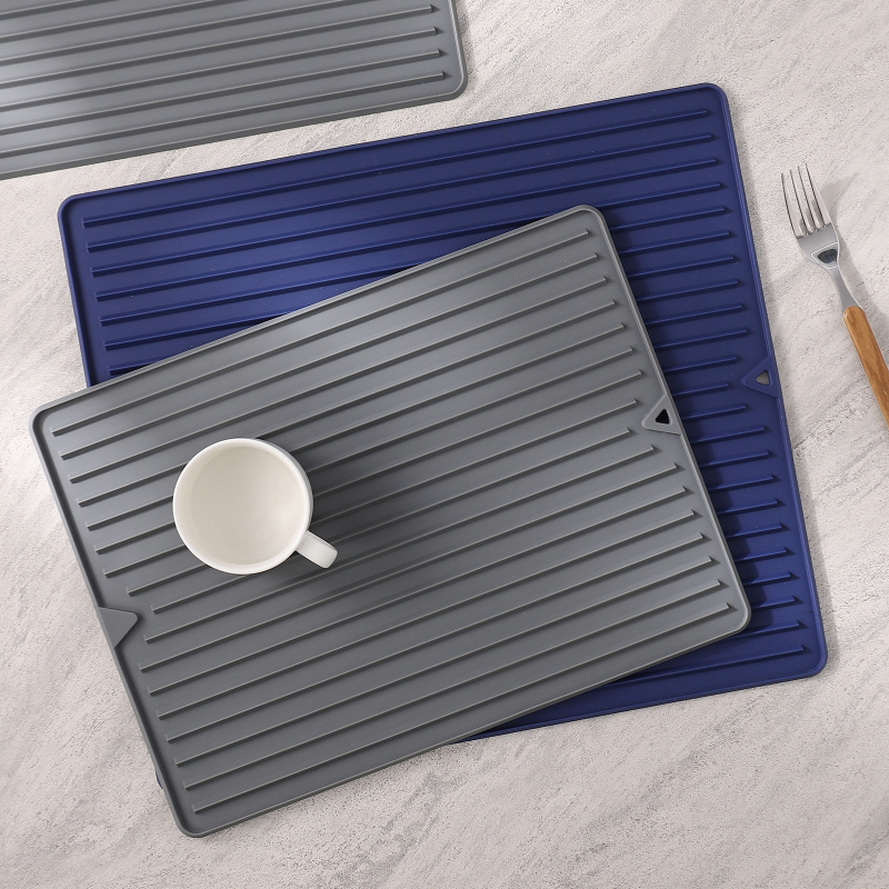 Covoraș din silicon pentru uscare în bucătărie, stil modern american minimalist, pentru veselă și ustensile la grătar, impermeabil și rezistent la ulei, covoraș pentru masă și bar.
