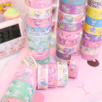 Bandă decorativă colorată pentru jurnal DIY și bandă Washi