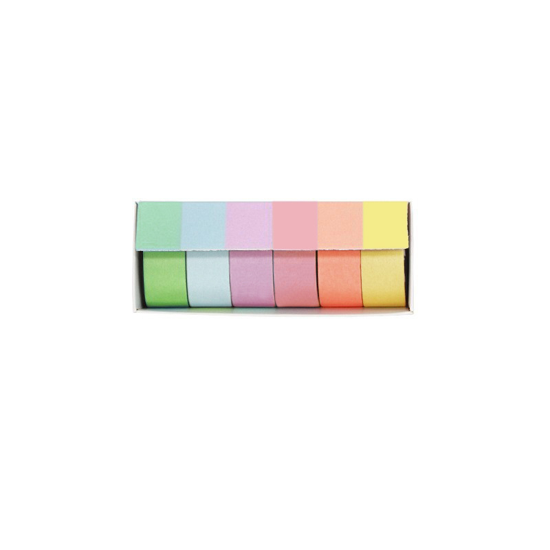 Wheat Youth Macaron washi bandă – autocolante decorative DIY, culori solide, set de 3 cutii, 12 culori pentru planner