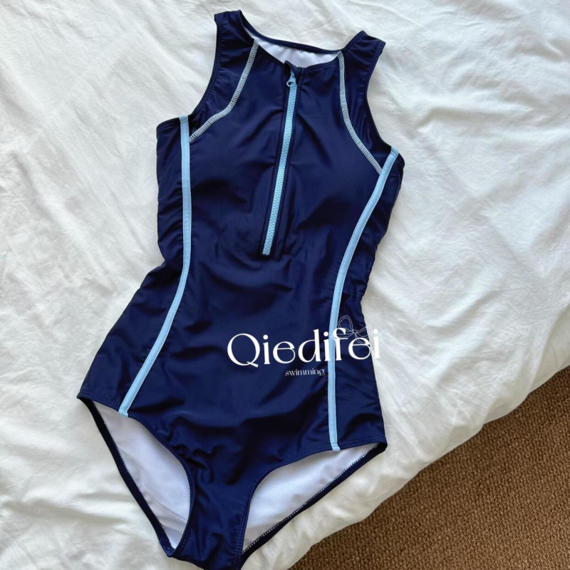 Novi ženski jednodijelni kupaći kostim s dugim rukavima za ronjenje i surfanje, vitki kroj, konzervativan dizajn uz profesionalni sportski stil.