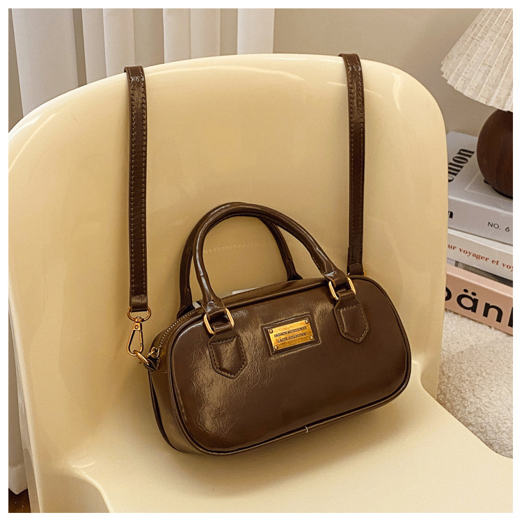 Ženska visoko-kvalitetna retro Boston torba, novi model 2025, s ručkom za ruku i crossbody remenom, svestrana za svakodnevnu upotrebu
