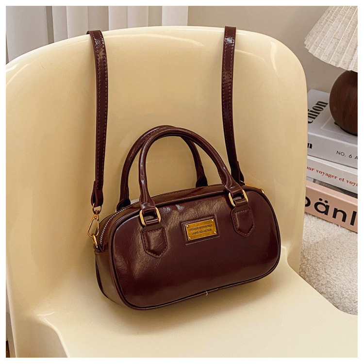 Ženska visoko-kvalitetna retro Boston torba, novi model 2025, s ručkom za ruku i crossbody remenom, svestrana za svakodnevnu upotrebu