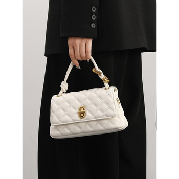 Ženska torbica inspirirana Chanelom, kvilirana dijamantna mreža s lancem, uzorak kavijara, 2025 novi model, za crossbody ili preko ramena
