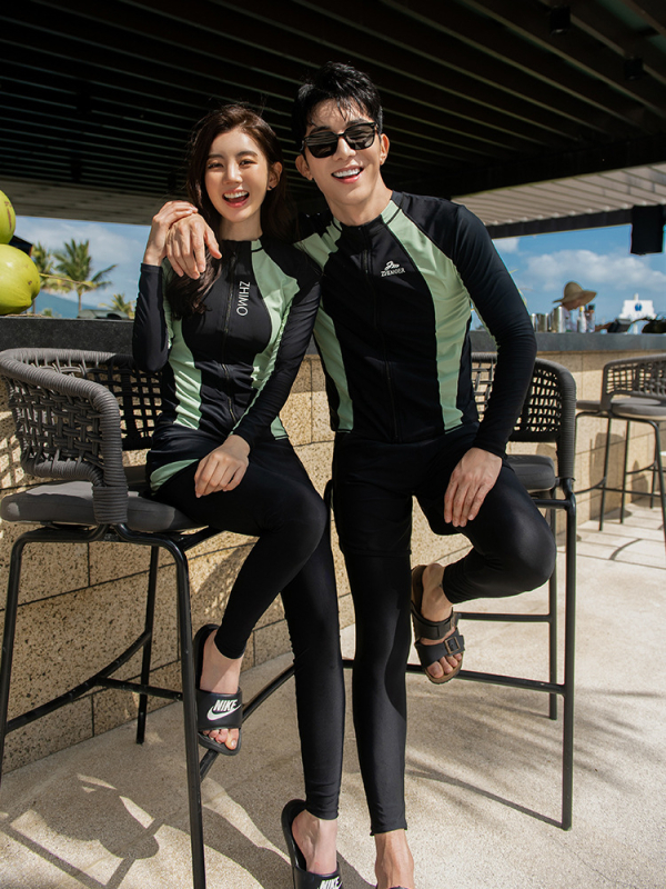 Ženski i muški dvodjelni wetsuit set – dugi rukav i dolge hlače, UV zaštita za ronjenje i surfanje