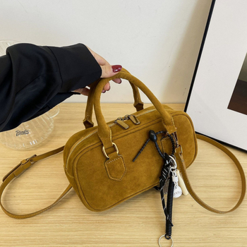 Ženska matirana retro torba s ramom u Boston stilu, crossbody, mala četverokutna torbica, 2025 novi model