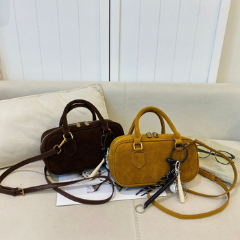 Ženska matirana retro torba s ramom u Boston stilu, crossbody, mala četverokutna torbica, 2025 novi model