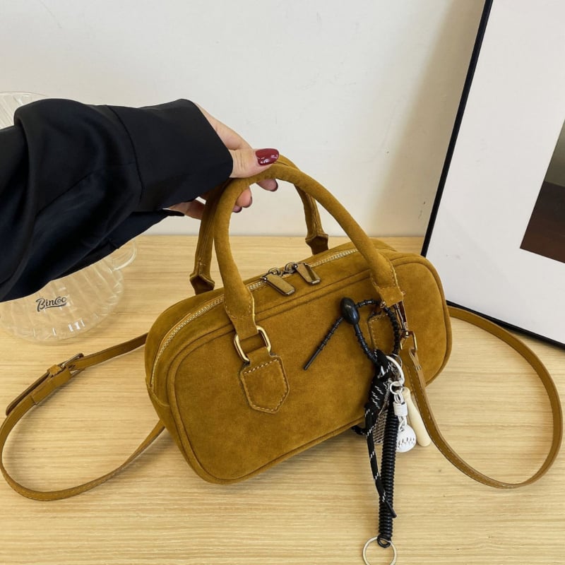 Ženska matirana retro torba s ramom u Boston stilu, crossbody, mala četverokutna torbica, 2025 novi model