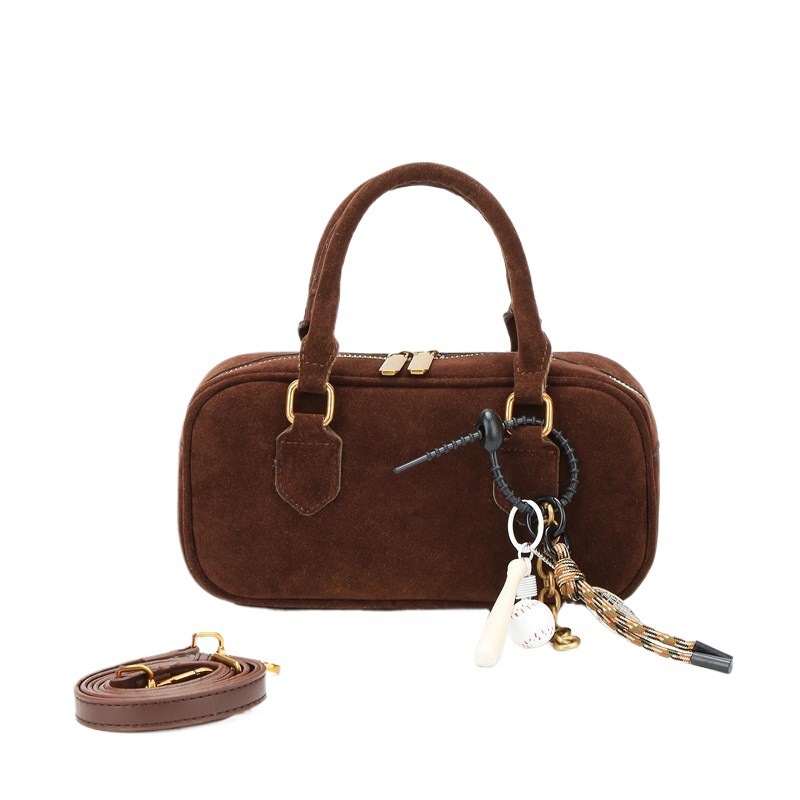 Ženska matirana retro torba s ramom u Boston stilu, crossbody, mala četverokutna torbica, 2025 novi model