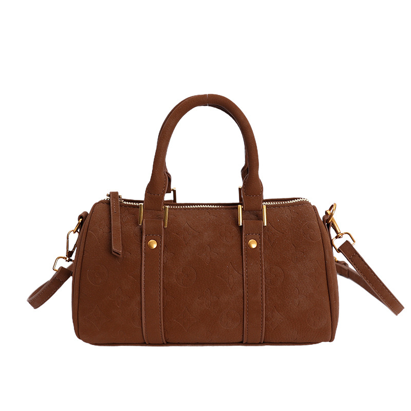 Ženska torba Boston za jesen-zimu, retro mat završetak, novi model 2025, velika kapaciteta, torba u obliku jastuka za rameno ili crossbody