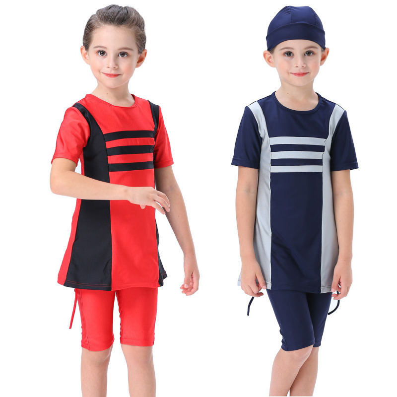 Nova skromna kupaći kostim za djevojčice, roditeljsko-dječji plažni komplet