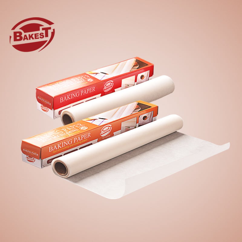Hârtie de copt cu strat de siliciu pentru coacere, potrivită pentru cuptor cu aer, de calitate alimentară, rezistentă la temperaturi înalte, antiaderent, rolă de 5 m