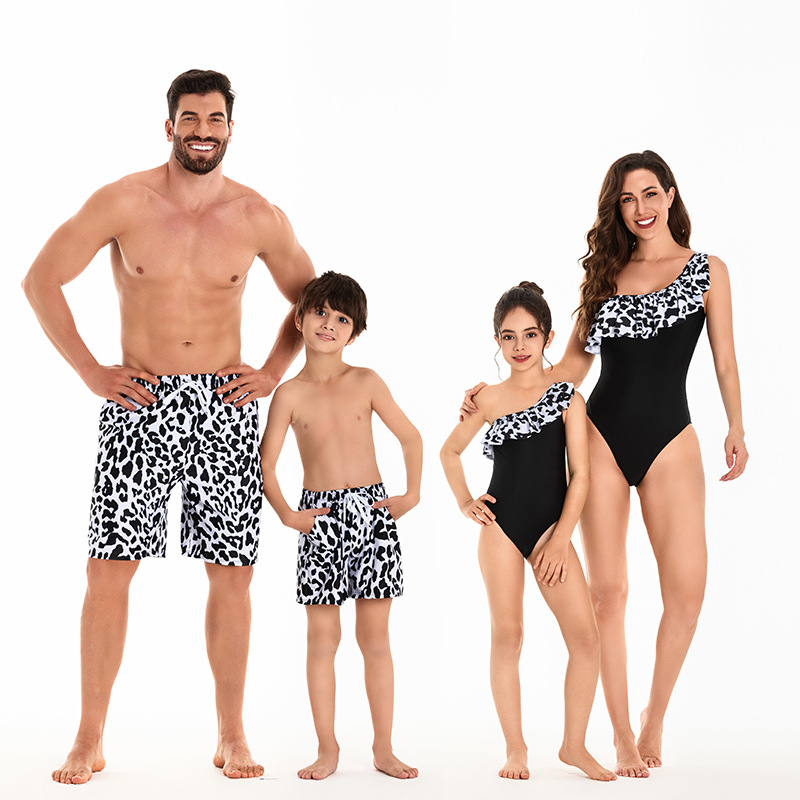 2024 obiteljski kupaći set: bikini majka-kćer i otac-sin beach shorts s elastičnim pojasom