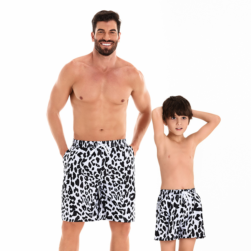 2024 obiteljski kupaći set: bikini majka-kćer i otac-sin beach shorts s elastičnim pojasom