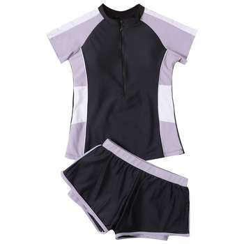 Dvodijelni kupaći kostim za starije djevojčice, sportski stil, 30-65 kg