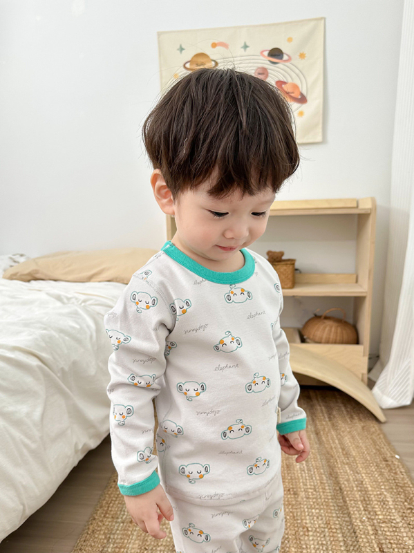 Set termic pentru copii, din lână groasă, cald pentru toamnă și iarnă, Bluza cu mânecă lungă și pantaloni, imprimeu desene animate și flori