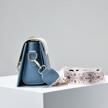 GDCD ženska PU crossbody torba, srednje veličine kvadratnog oblika, pretinci na zip, svakodnevna elegancija
