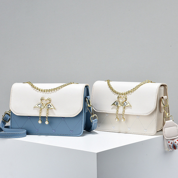 GDCD ženska PU crossbody torba, srednje veličine kvadratnog oblika, pretinci na zip, svakodnevna elegancija