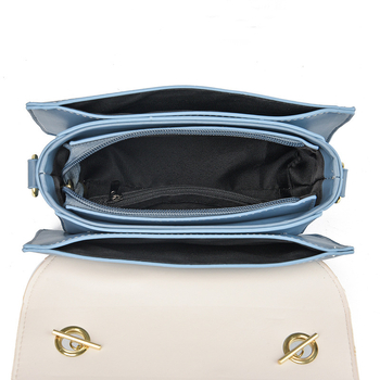 GDCD ženska PU crossbody torba, srednje veličine kvadratnog oblika, pretinci na zip, svakodnevna elegancija