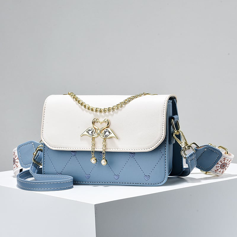 GDCD ženska PU crossbody torba, srednje veličine kvadratnog oblika, pretinci na zip, svakodnevna elegancija